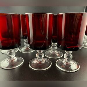 7 Cavalier Ruby by Luminarc - DURAND glasses. 4oz